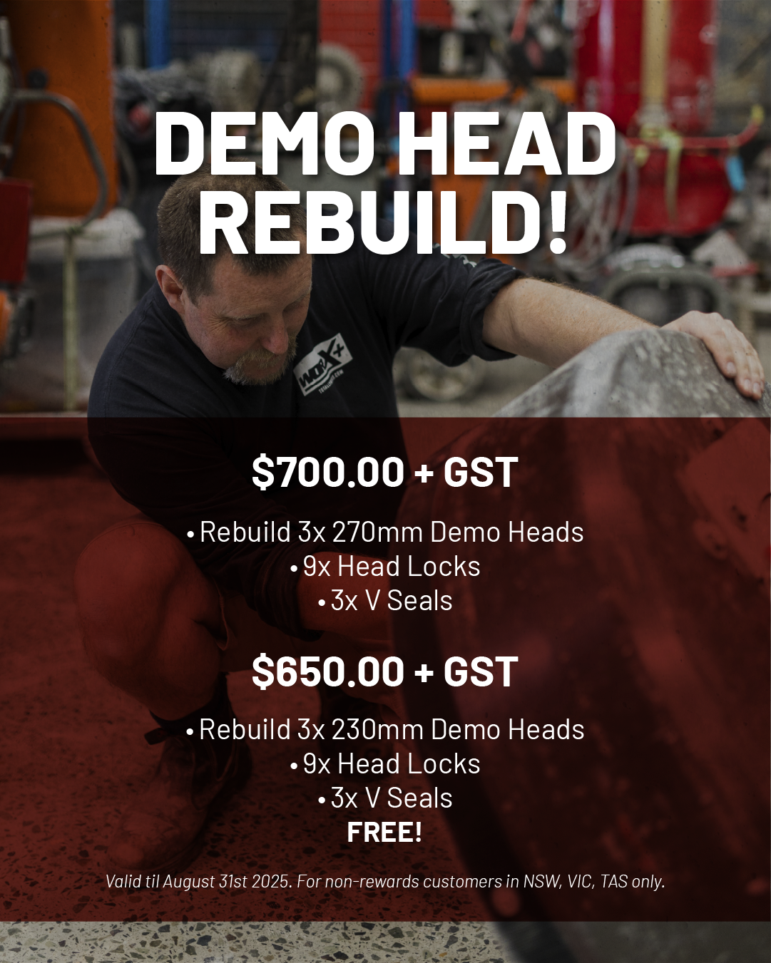 Demo Head Rebuild Deal