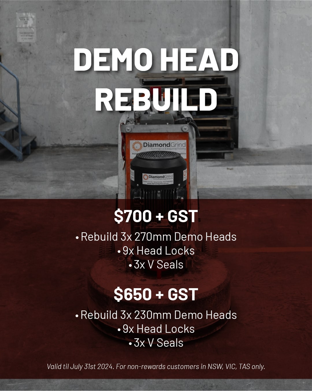 demo head july deal