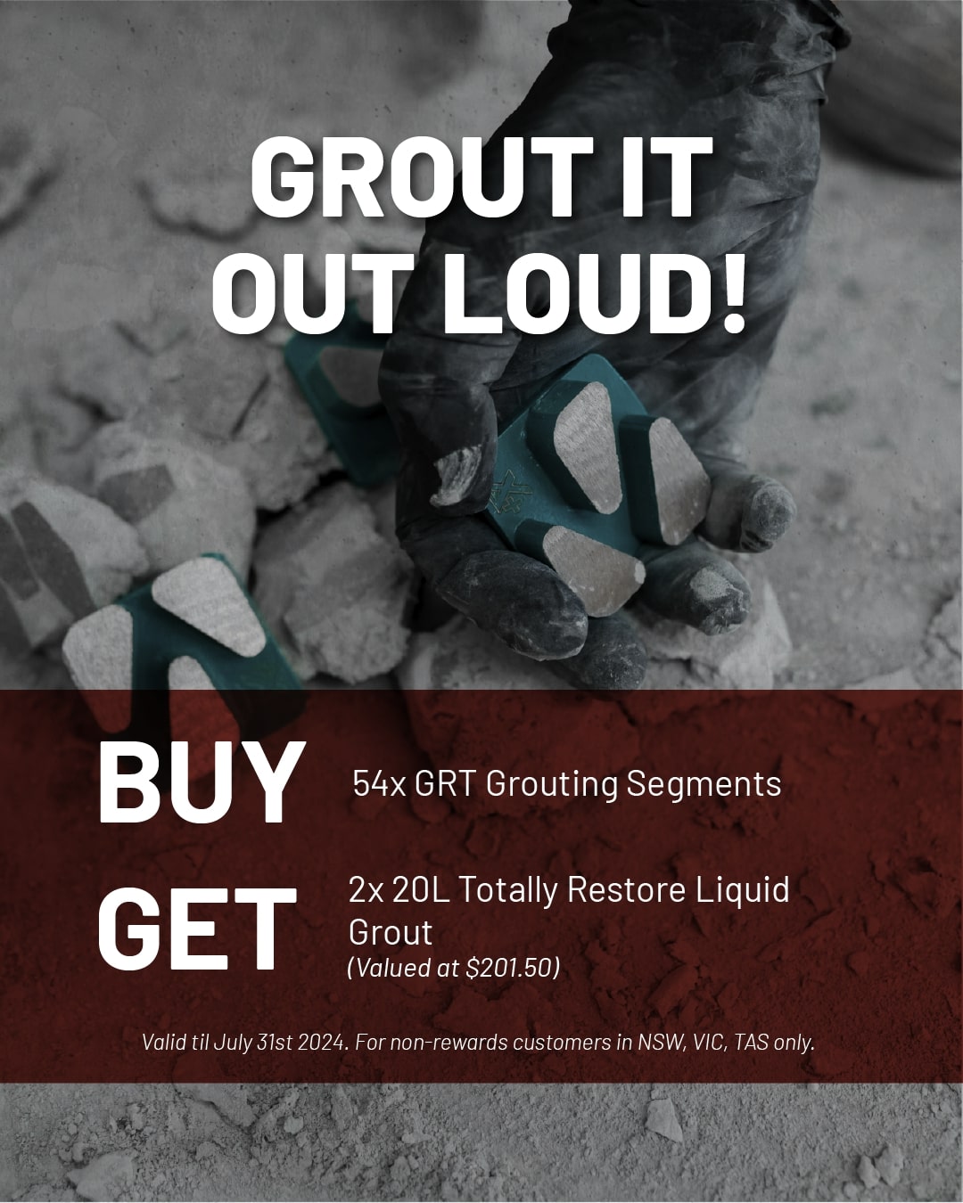 grout it july deal